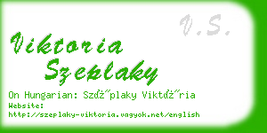 viktoria szeplaky business card